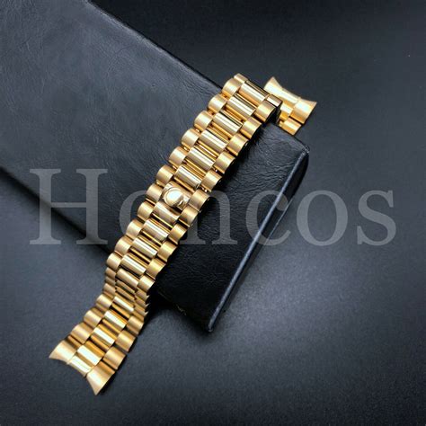 rolex style bracelet 10k|Men's Rolex Style Bracelet in Solid 10k Gold (14 MM) .